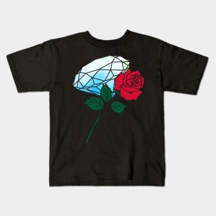 Diamond and rose Kids T-Shirt